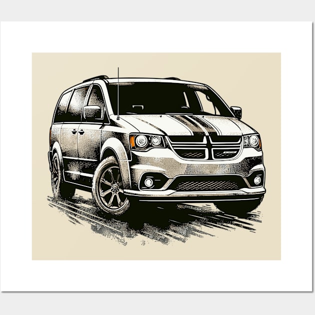 Dodge Caravan Wall Art by Vehicles-Art